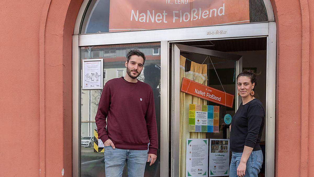 Auch Rainer Pichler und Alena Strauss vom Stadtteilzentrum NaNet Floßlend sind betroffen