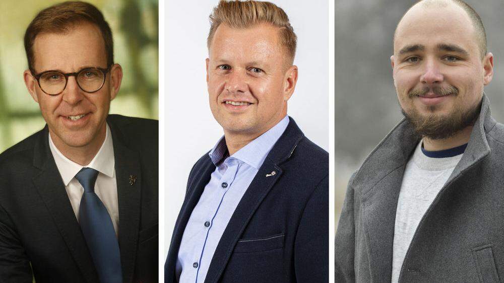 Bürgermeister Andreas Nagl (ÖVP), Andreas Pregartner (FPÖ) und Andreas Payer (SPÖ) 