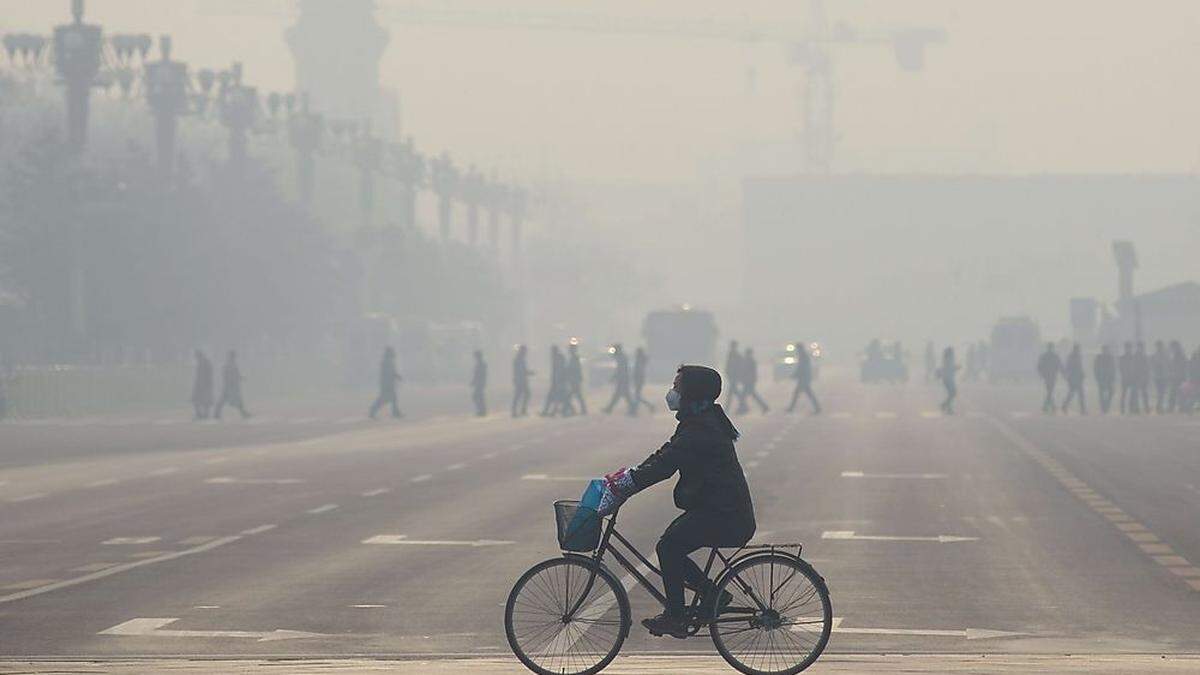 Alltägliche Luftverschmutzung, hier in China