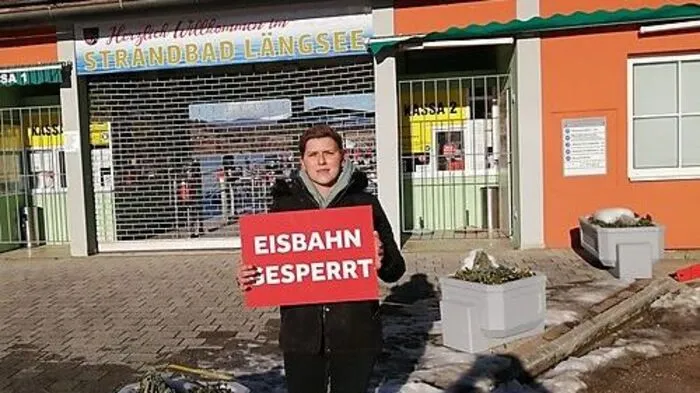 Der Längsee musste für Eisläufer gesperrt werden