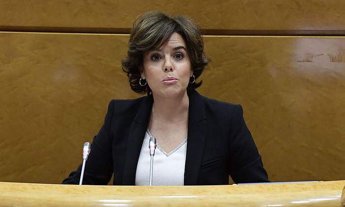 Die neue Statthalterin Madrids in Katalonien: Soraya Saenz de Santamaria