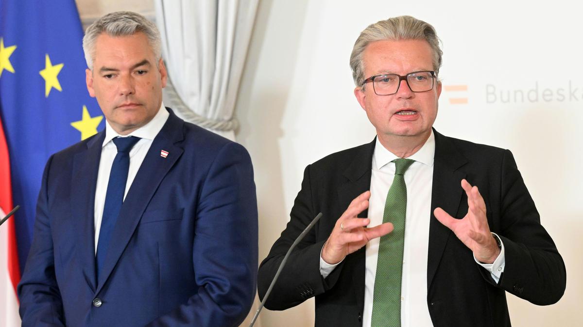 Bundeskanzler Karl Nehammer (ÖVP) und Steiermarks Landeshauptmann Christopher Drexler (ÖVP) im  Juni 2024 