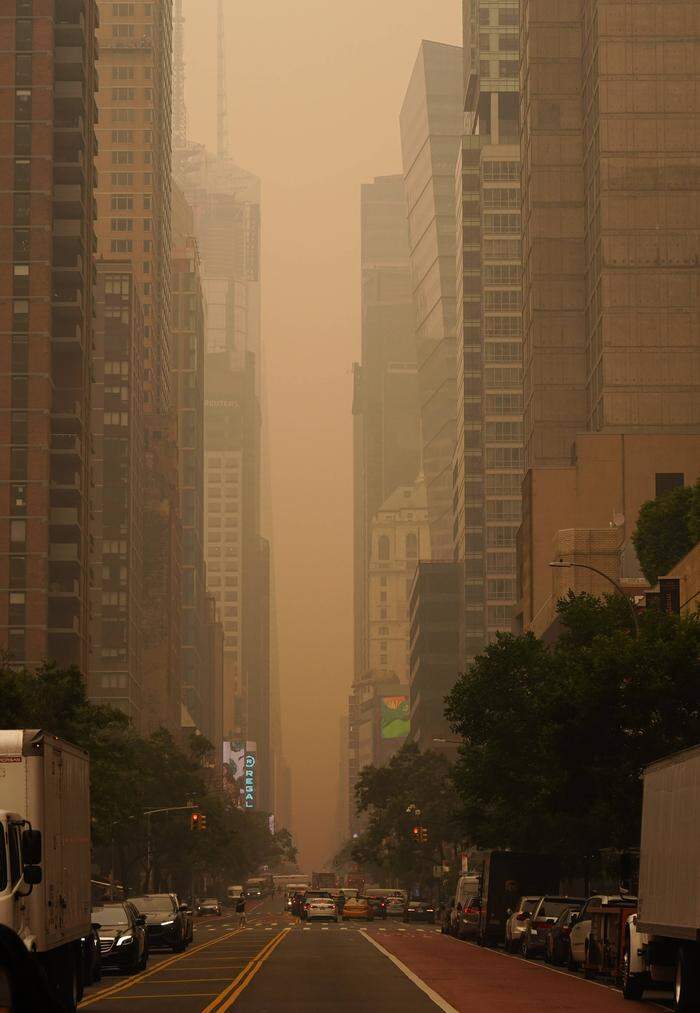 Anfang Juni wurde New York in einer Rauchwolke aus Kanada eingehüllt