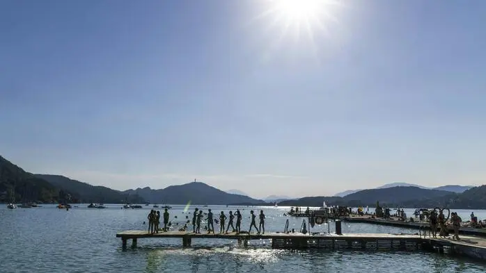 Auch in Klagenfurt bleiben die Temperaturen die ganze Woche bei 30 Grad