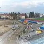 Am Klagenfurter Südring wird eifrig am Hallenbad gebaut