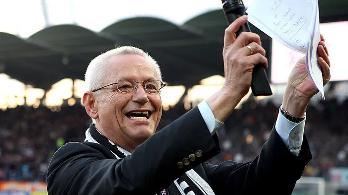 Ludwig Krentl in Aktion bei einem Spiel des SK Sturm 