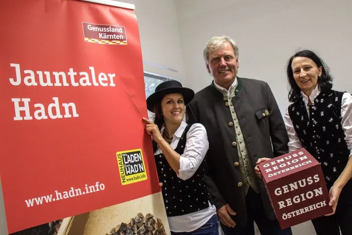 Im Hadnzentrum werden die Besucher über das Naturprodukt Had'n (Ajda - Buchweizen) informiert