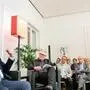 Der Salon der Kleinen Zeitung mit Bundeskanzler Christian Stocker war bis auf den letzten Platz besetzt. Hubert Patterer und Chefredakteurin Christina Traar führten durch die Diskussion. 