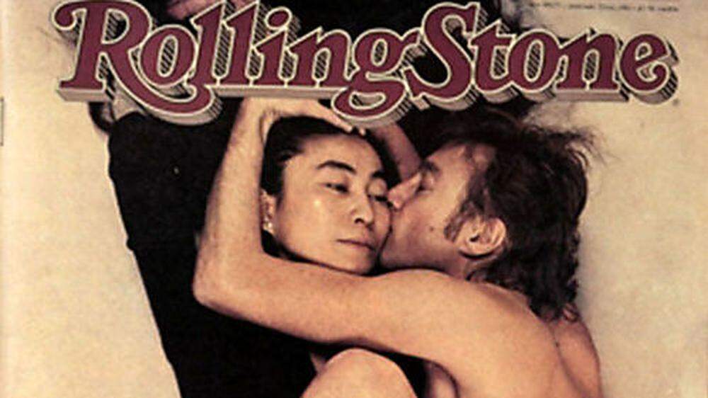 Das berühmte von Annie Leibovitz fotografierte &quot;Rolling Stone&quot;-Cover: Yoko Ono und John Lennon