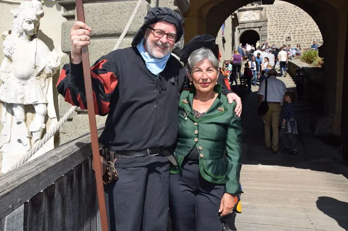 Auch Prinzessin Annemarie von und zu Liechtenstein zeigte sich erfreut über den Besucherandrang und über das Engagement der Landsknechte wie Herbert Ferko.