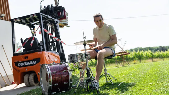 Musiker David Dresler gibt musikalisch den Beat vor