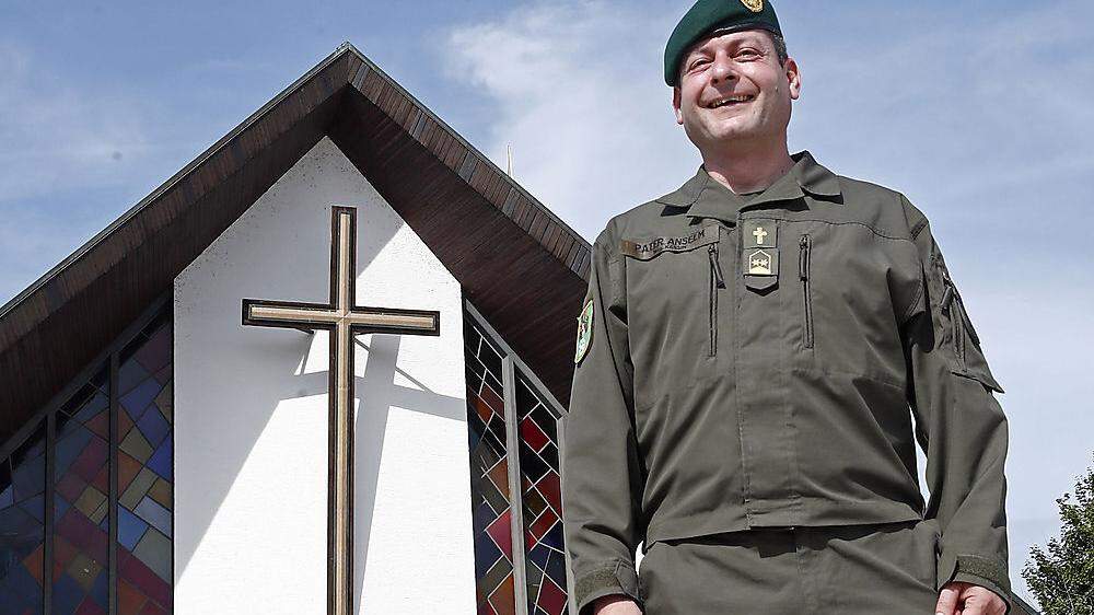 Benediktinerpater Anselm Kassin ist seit 1. September Kärntens Militärpfarrer