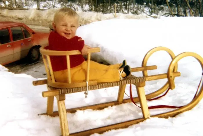 .. Hermann junior im Flacher Winter.