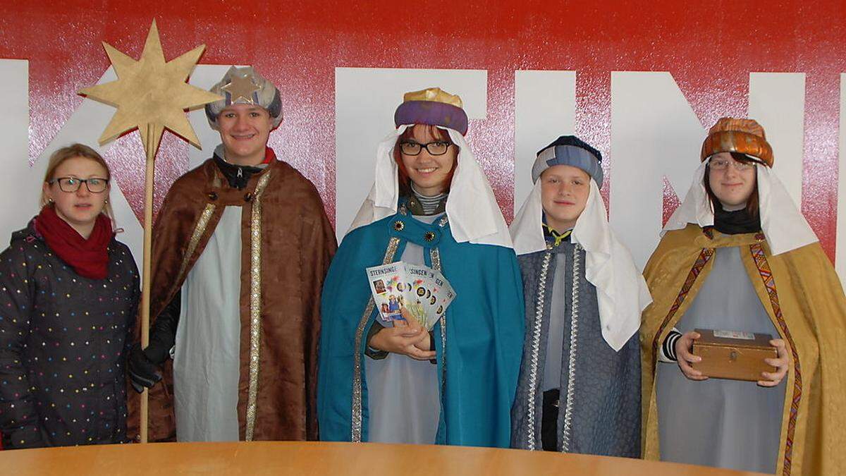 Sternsinger im Regionalbüro der Kleinen Zeitung