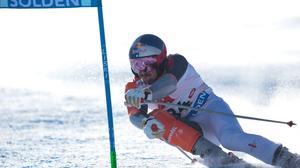 Marcel Hirscher beim Rennen in Sölden im Oktober 2024