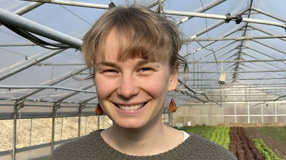 Magdalena Ambrosch an ihrem Arbeitsplatz