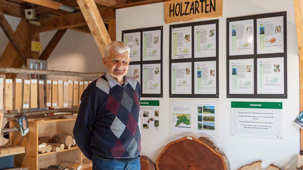 Hans Edler, ehemals Bezirksforstinspektor, gründete das 1988 eröffnete Museum