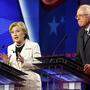 In New York lieferten sich Clinton und Sanders eine hitzige Debatte