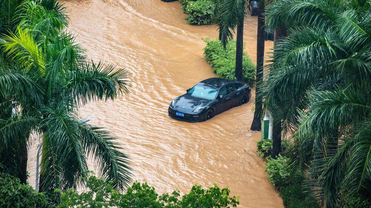 Heftige Regenfälle führten vielerorts zu Überschwemmungen