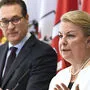 Turnen sich von Fettnapf zu Fettnapf: Heinz-Christian Strache und Beate Hartinger-Klein (FPÖ)