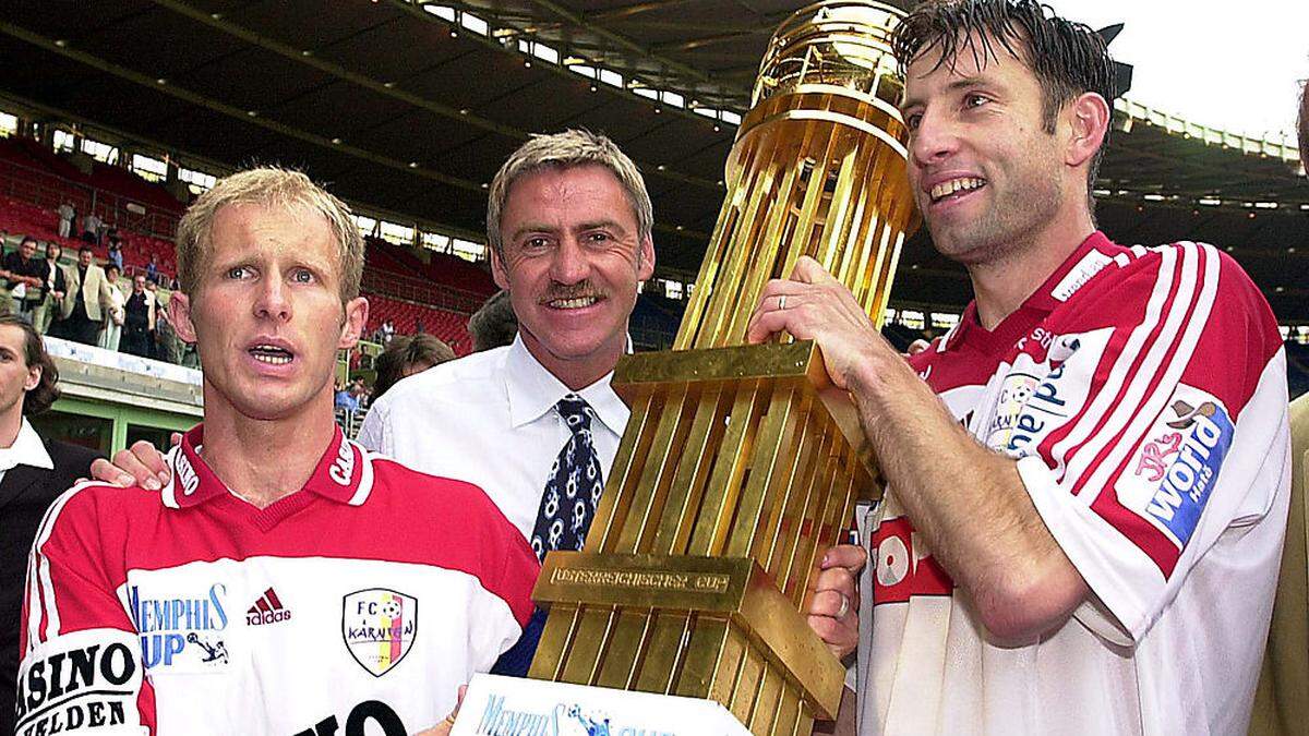 Der FC Kärnten holt sich 2001 den Sieg im ÖFB-Cup