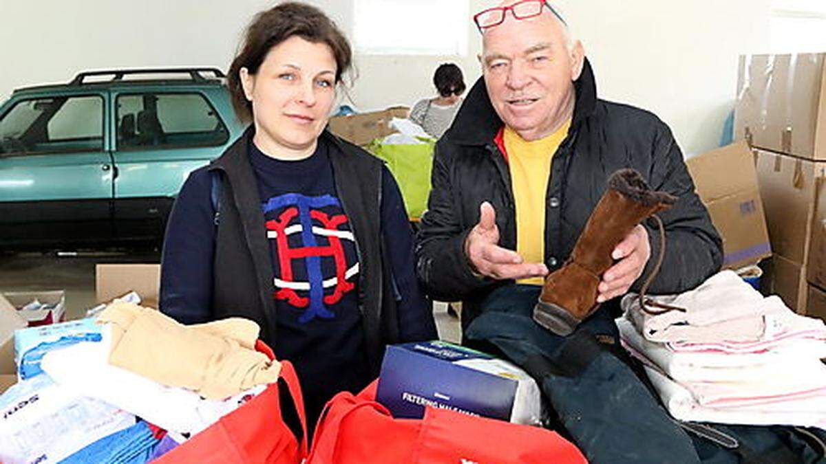 Maryna und Heinz Reichhold engagieren sich für die geflüchteten Menschen in der Gemeinde St. Georgen am Längsee