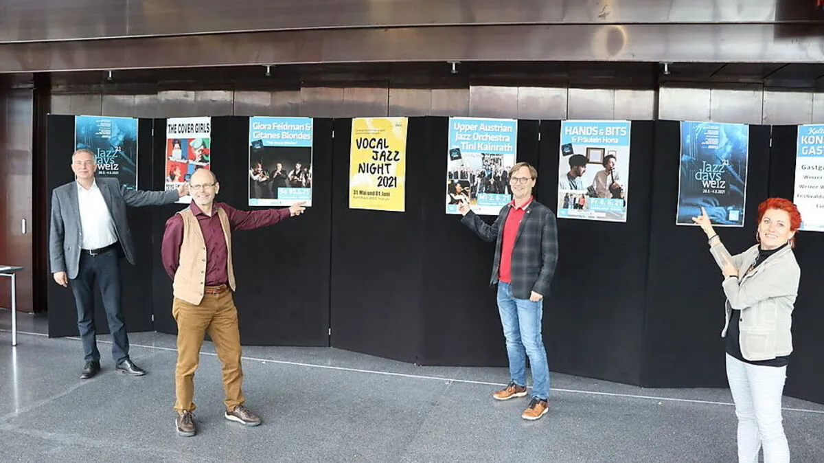 Johann König, Oswin Donnerer, Erwin Eggenreich und Angela Kahr verkünden das Comeback