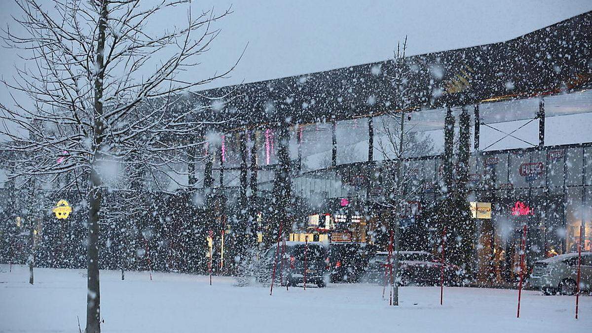 Schneefall in Villach