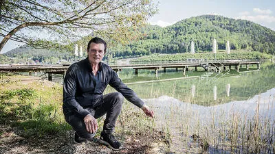 Dieser Bereich wurde mit Kies angeschüttet