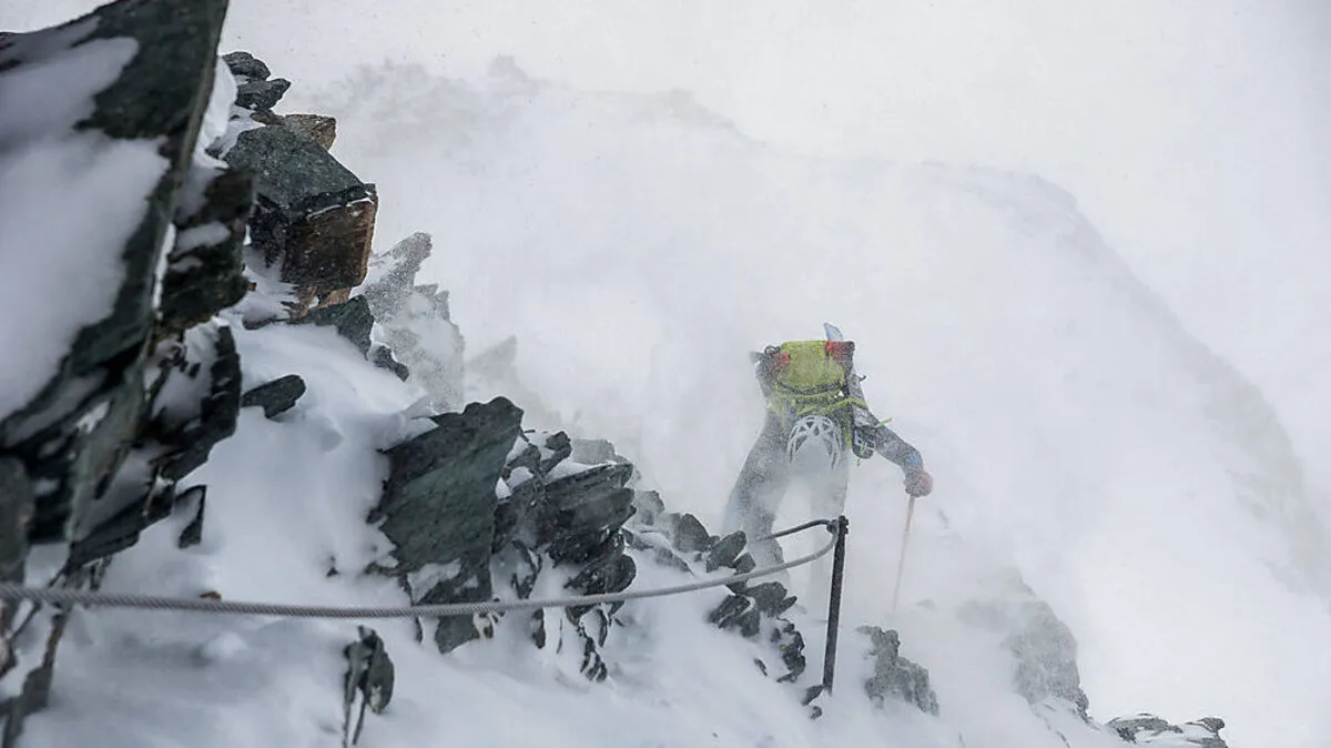 Trotz schlechter Sicht kämpfte sich das Team auf den Großglockner