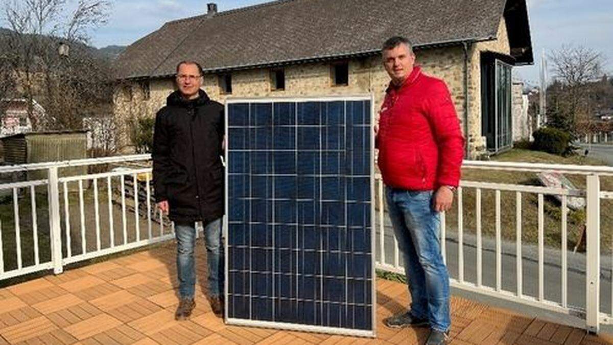 Robert Druml und Werner Assek setzen sich aktiv für die Energiewende in der Gemeinde St. Stefan ein