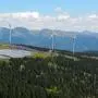 Der Tauernwindpark in Oberzeiring: Die geplanten zusätzlichen Fotovoltaikflächen sind dunkelgrau eingezeichnet