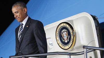 Obama bei seiner Ankunft in Berlin