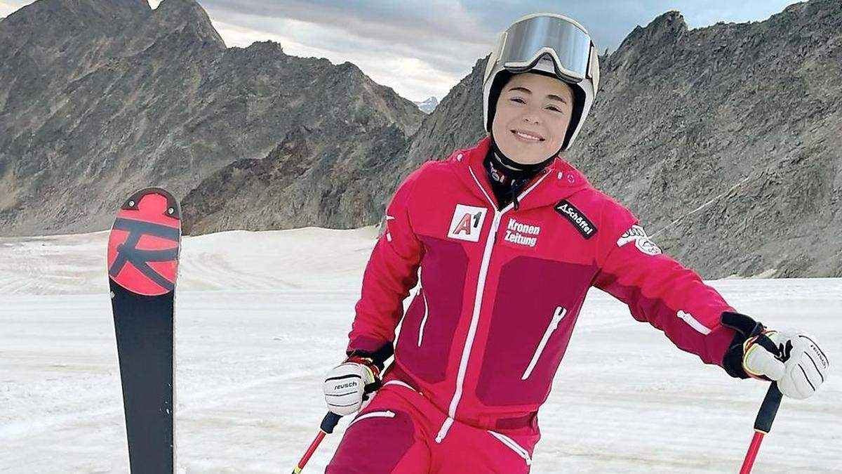 Julia Scheib ist wieder auf Schnee  - und freut sich auf die Zukunft 