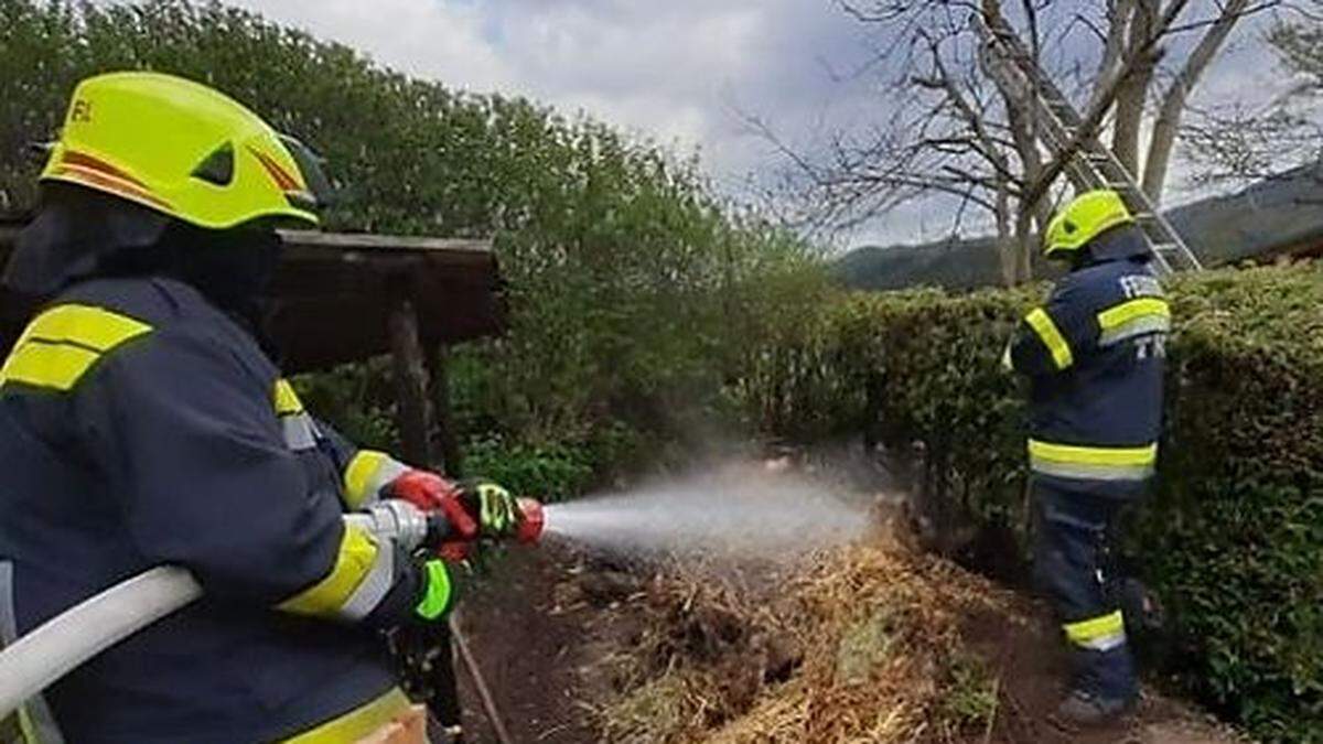 Die Feuerwehr konnte den Brand rasch löschen