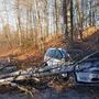 Zum Glück befand sich niemand im Fahrzeug