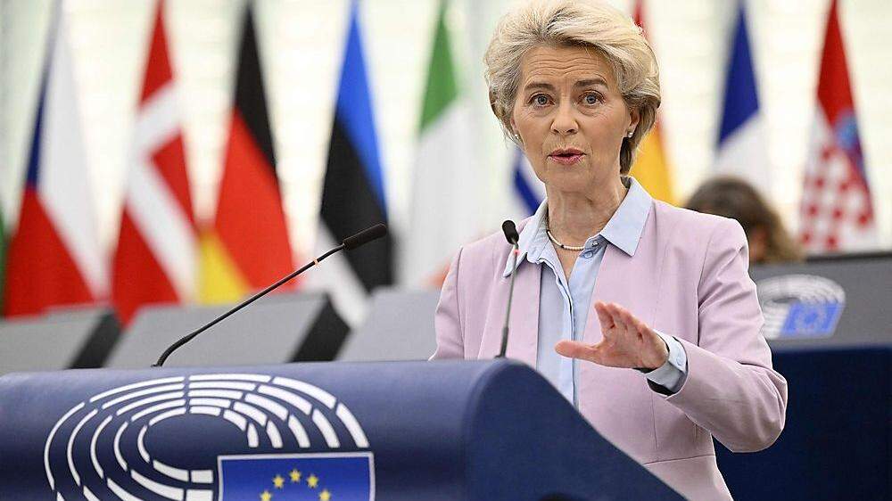 EU-Kommissionspräsidentin Ursula von der Leyen stellt ihre Pläne im EU-Parlament vor