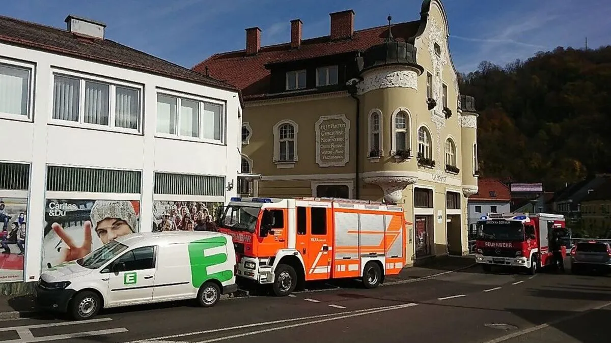 Das Haus befindet sich unmittelbar an der Mürz