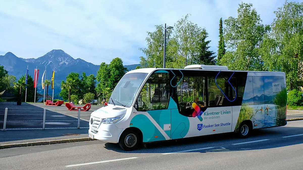 Der neue Shuttlebus am Faaker See