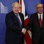 Der britische Premier Boris Johnson und EU-Kommissionspräsident Jean-Claude Juncker 