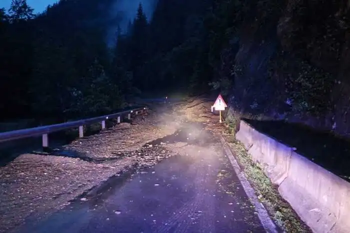 Die B 75 musste teilweise gesperrt werden