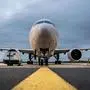 A boeing 777 from Airfrance Cargo stands at Roissy Charles de Gaulle airport, near Paris, on October 29, 2019. (Photo by Martin BUREAU / AFP)