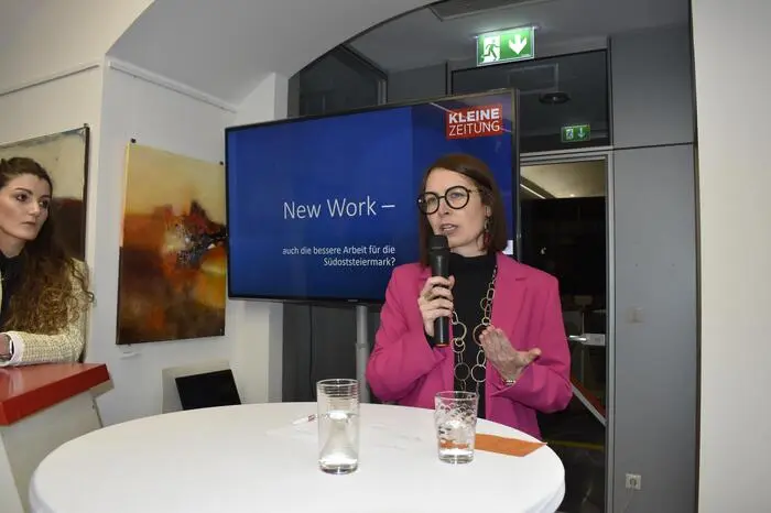 Als „Keynote-Speakerin“ sorgte Carina Hödl von Niceshops für den Einstieg ins Thema