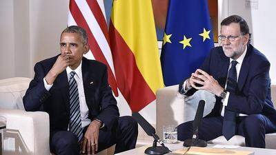 Barack Obama mit Mariano Rajoy