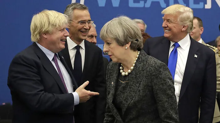 Johnson, May und Trump