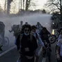 Schätzungen der Sicherheitskräfte zufolge versammelten sich am Donnerstag bis zu 2000 Menschen im Bois de la Cambre; Wasserwerfer, berittene Polizisten und Polizeihunde kamen zum Einsatz