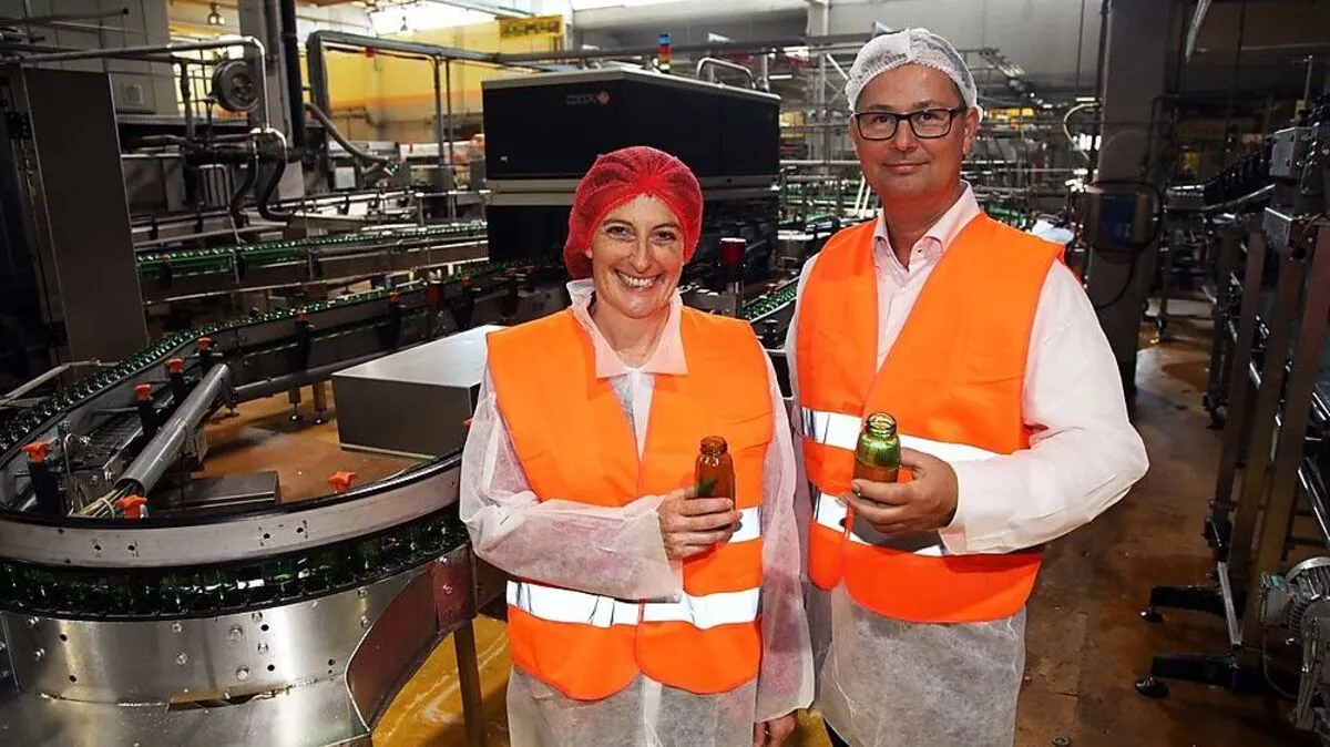 Team-Arbeit: Petra Nothdurfter, General Managerin bei Eckes-Granini, und Christian Fruhwirth, Kärntnerfrucht 