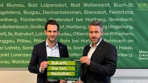 Bezirksparteiobmann Lukas Schnitzer und Stephan Schneider