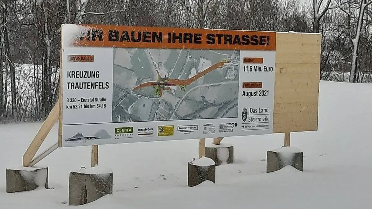 Heuer wird es bei der Kreuzung Trautenfels wirklich ernst	