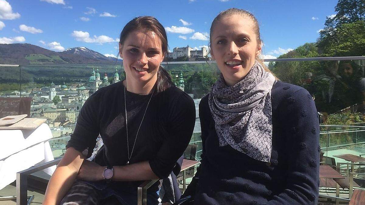 Anna Veith (links) und Kira Grünberg